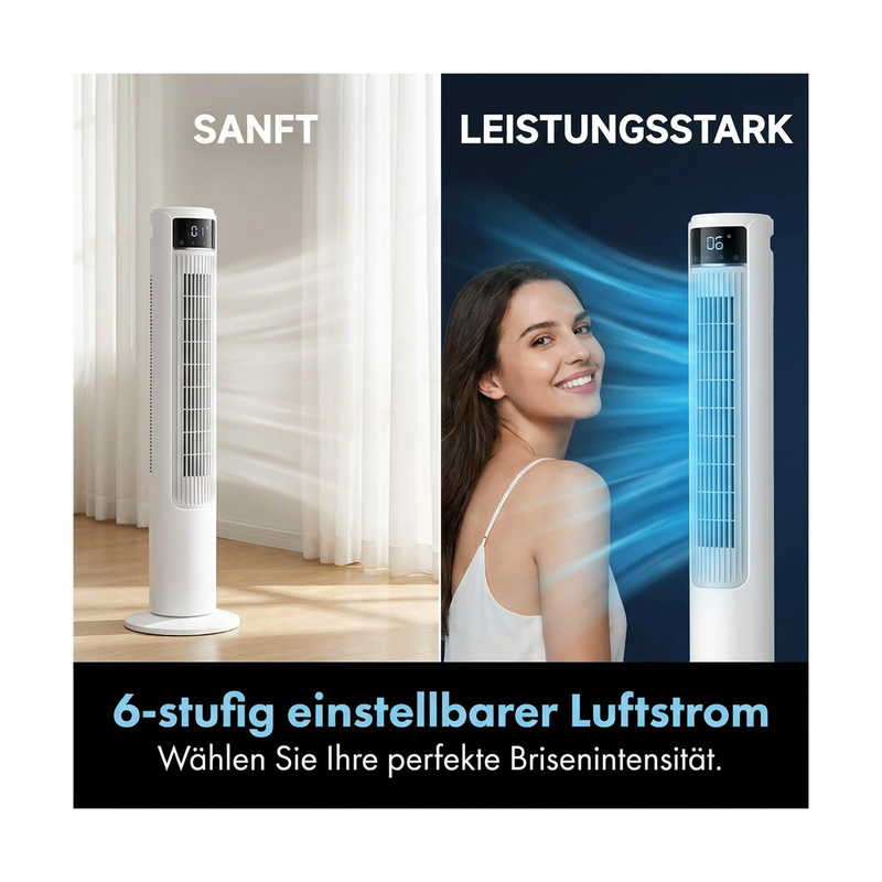 🌿6-stufiger Nebelventilator – Ideal für Zuhause, Büro und den Außenbereich ❄️