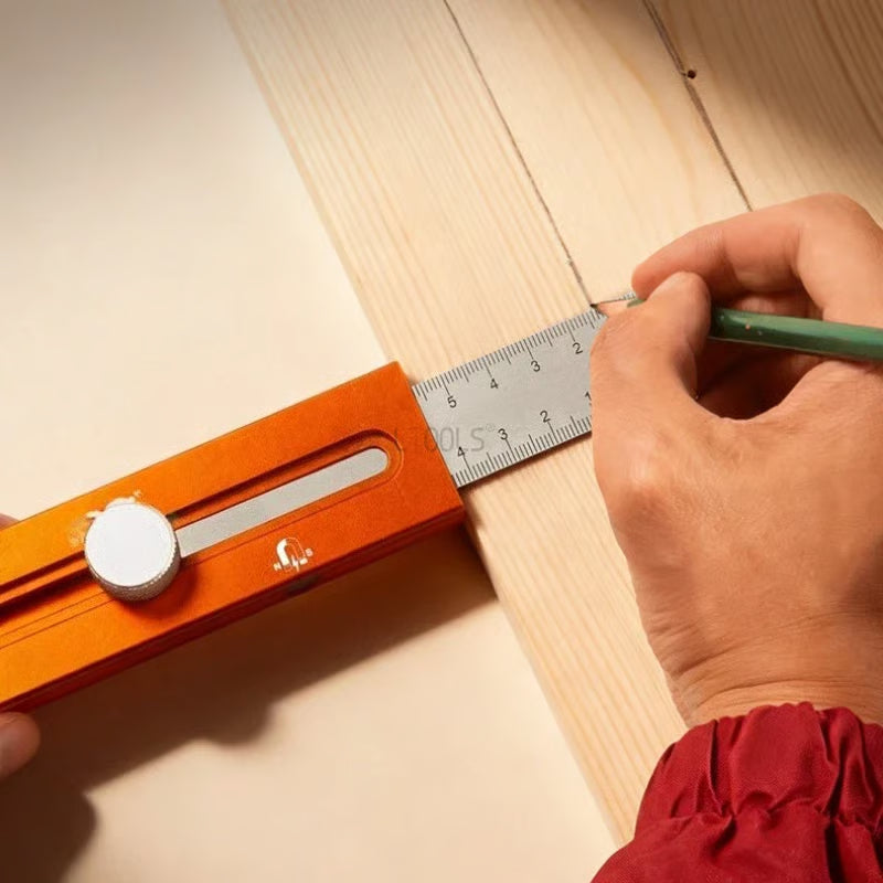 Gluschwein - 📏 42% RABATT! 🔧 Multifunktionales Markier-Lineal mit Wasserwaage – Präzises Anzeichnen, integrierte Libelle & ideal für Holzarbeiten, Fliesenlegen und DIY-Projekte 🛠️