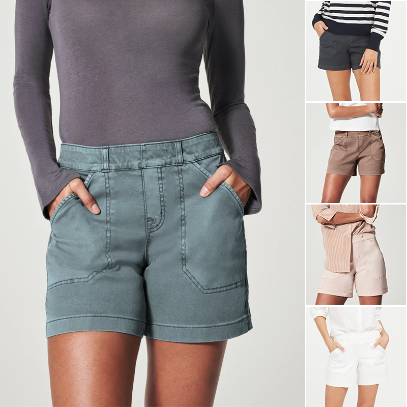 Gluschwein - Stretch-Twill-Shorts für Damen