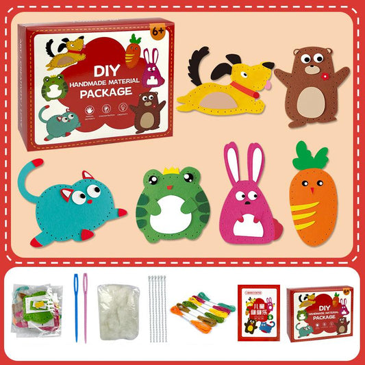DIY-Nähset für Kinder – Kreatives Basteln mit süßen Tiermotiven