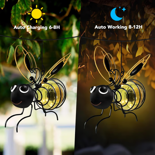 🔥Solange der Vorrat reicht 40 % Rabatt!🐝Outdoor Hanging Solar Bee Light