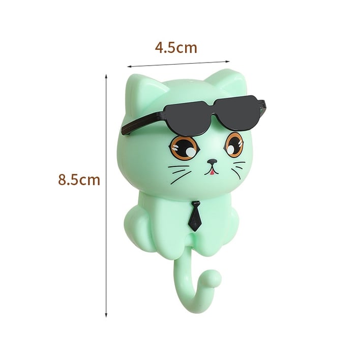 CoolCatHook - Sonnenbrille Katze Schlüsselhaken