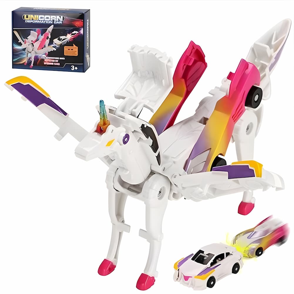 Gluschwein - CarTransform - 2-in-1-Verwandlungsfähiges Rennwagen-Spielzeug