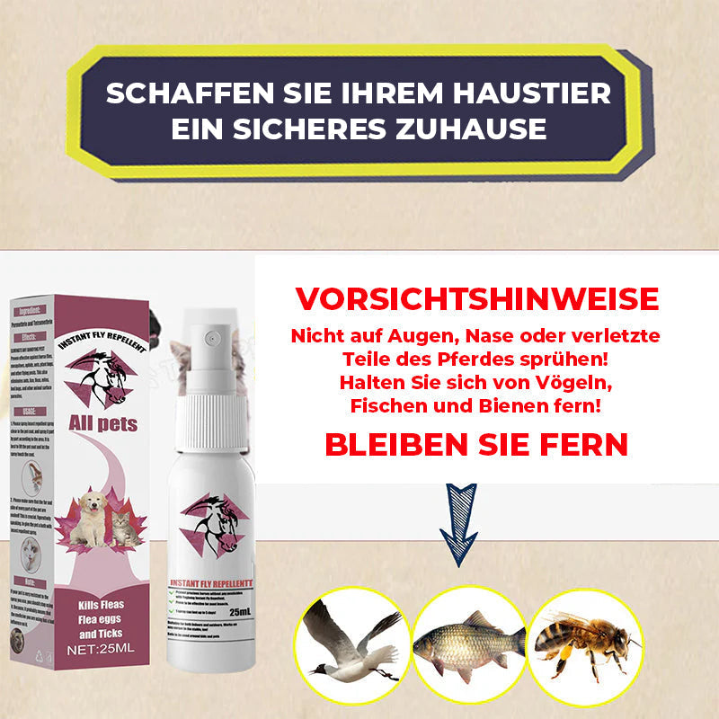 Gluschwein - Externes Anti-Juckreiz-Spray für Haustiere gegen Zecken und Zecken