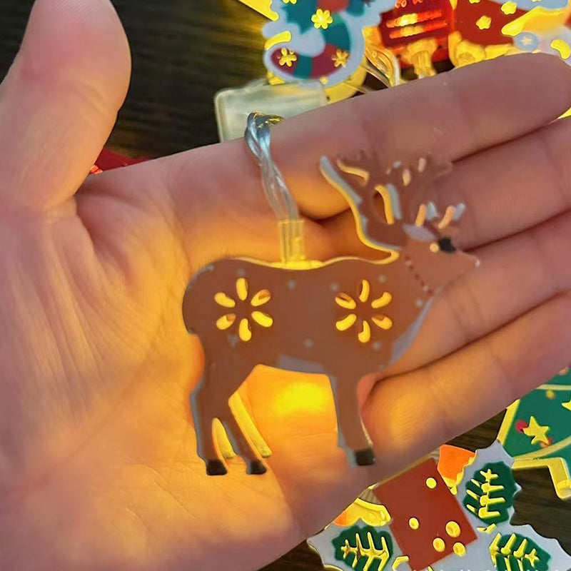 ChristmasGlow | Weihnachts LED-Eisen-Dekolichterkette