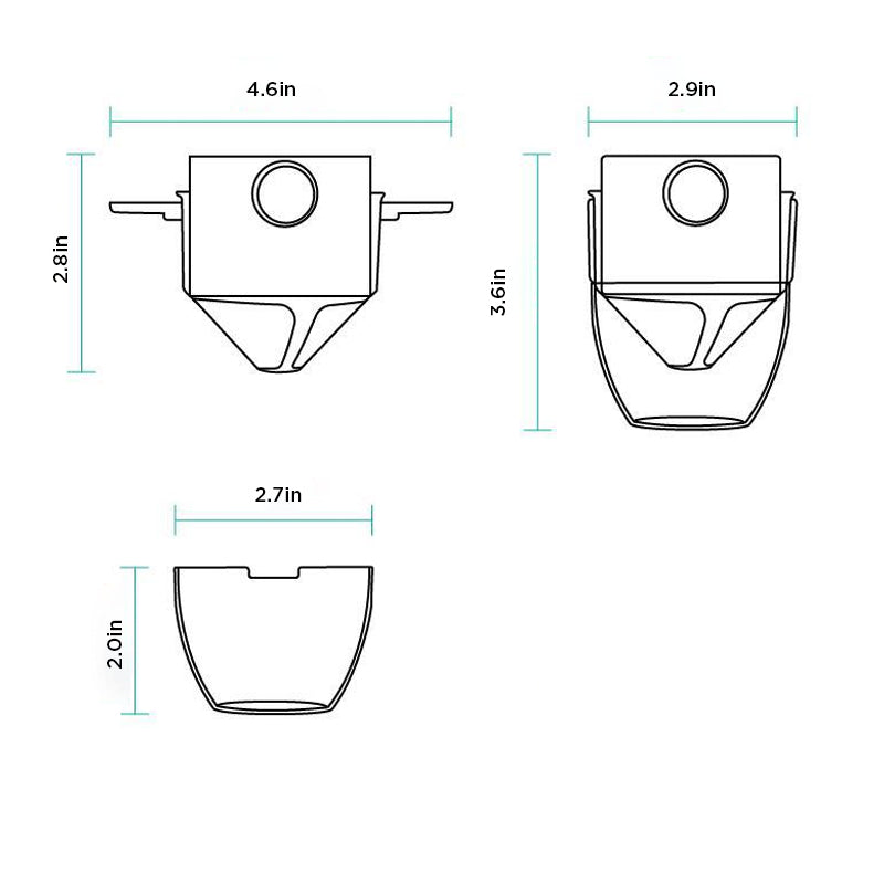 Gluschwein - Tragbarer, zusammenklappbarer Kaffeefilter