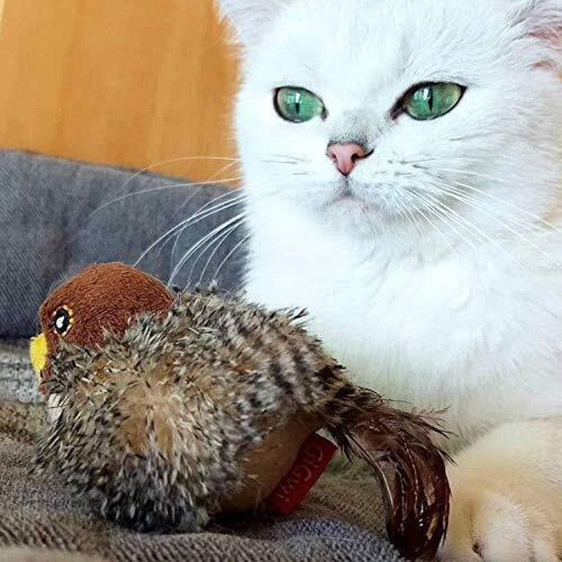 Jouet pour chat – Oiseau gazouillant simulé