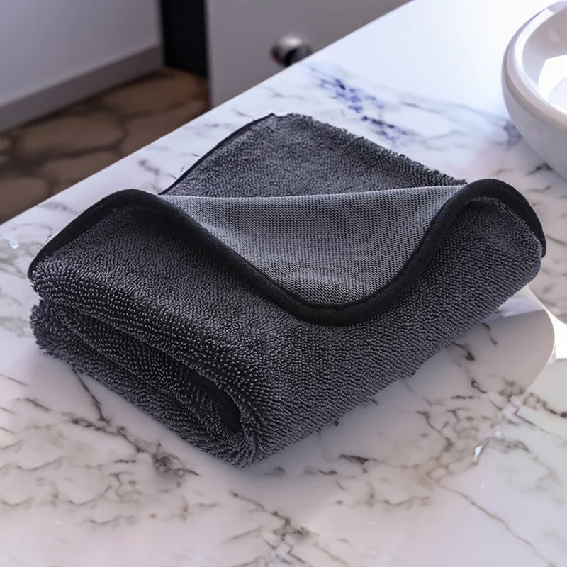 Gedrehtes Mikrofaser-Handtuch für die Autowasch- und Glasreinigung/40×60 cm