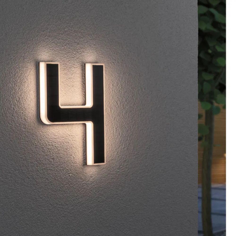LightNumbers - Solarbetriebene beleuchtete Hausnummern
