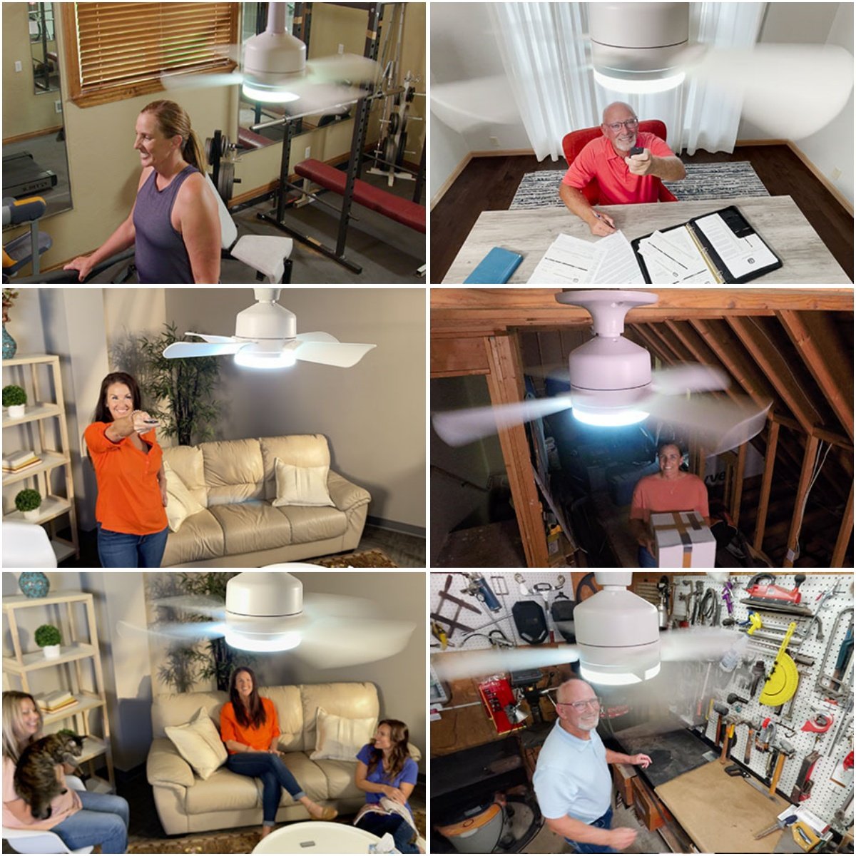 Gluschwein - 🔥50% Rabatt🔥 2-IN-1 TRAGBARE DECKENVENTILATOR & LICHT mit Fernbedienung