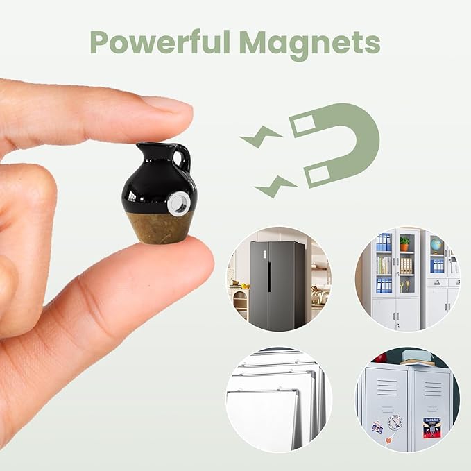 3er-Set Mini-Pflanzenvasen-Magnete für dekorative und frische Akzente