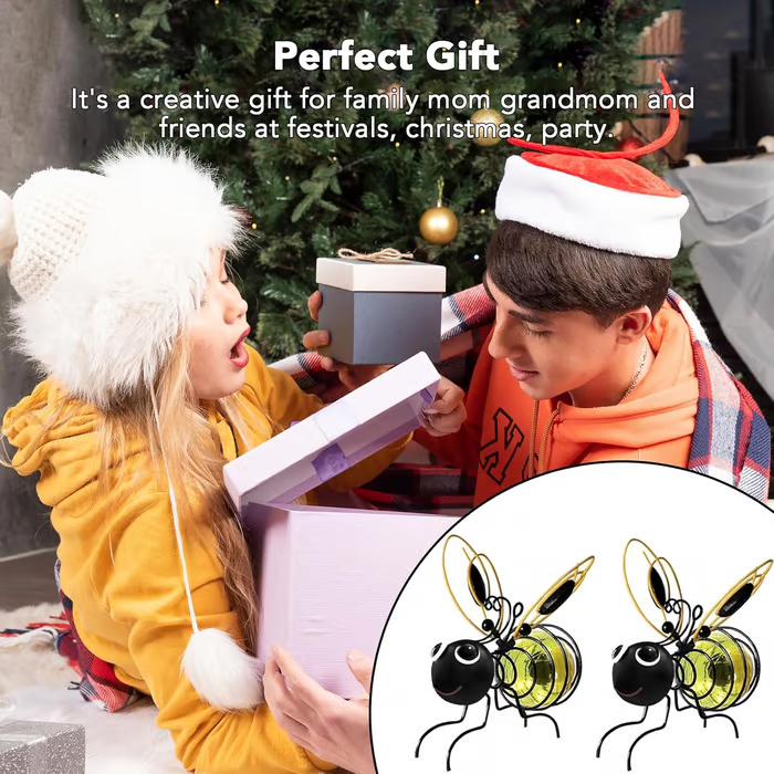 🔥Solange der Vorrat reicht 40 % Rabatt!🐝Outdoor Hanging Solar Bee Light