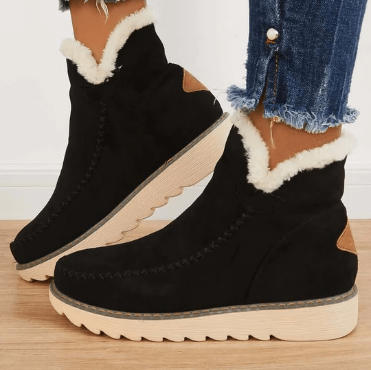 Traudl - Botas de invierno súper cómodas con suela cómoda y forro cálido.