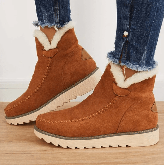 Traudl - Botas de invierno súper cómodas con suela cómoda y forro cálido.