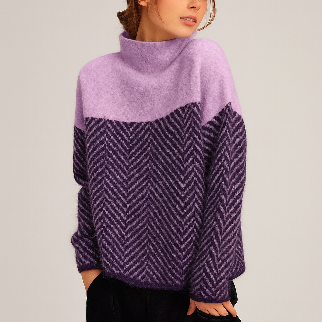 Lyra | Trendiges Oberteil mit hohem Kragen