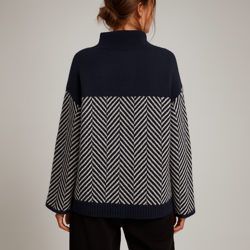 Lyra | Trendiges Oberteil mit hohem Kragen