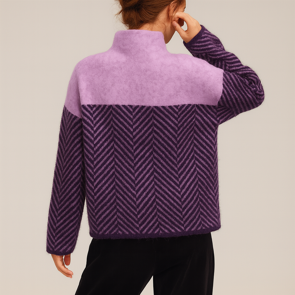 Lyra | Trendiges Oberteil mit hohem Kragen