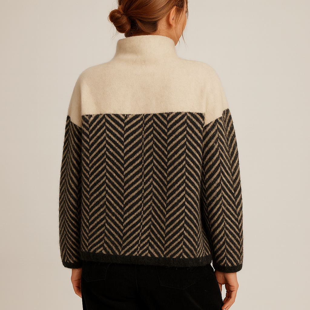 Lyra | Trendiges Oberteil mit hohem Kragen