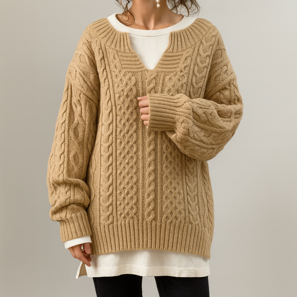 Sylvie | Verdrehter Winterpullover