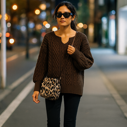 Sylvie | Verdrehter Winterpullover