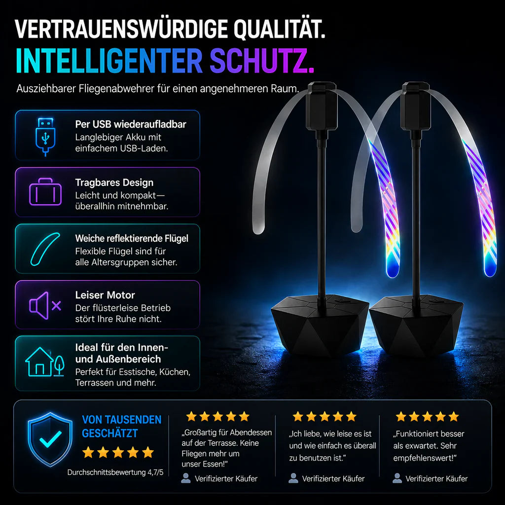 🔥Solange der Vorrat reicht – 50 % Rabatt!🌀Tischventilator gegen Fliegen🔇