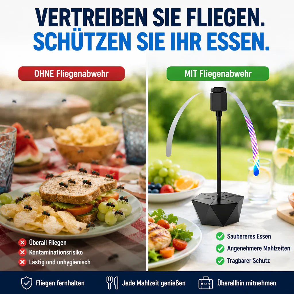 🔥Solange der Vorrat reicht – 50 % Rabatt!🌀Tischventilator gegen Fliegen🔇