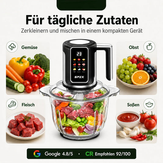 Gluschwein - 🔪USB-Kabelloser Küchenzerkleinerer für Fleisch, Saucen und mehr – Schnell, hygienisch und einfach! 🍖🥦