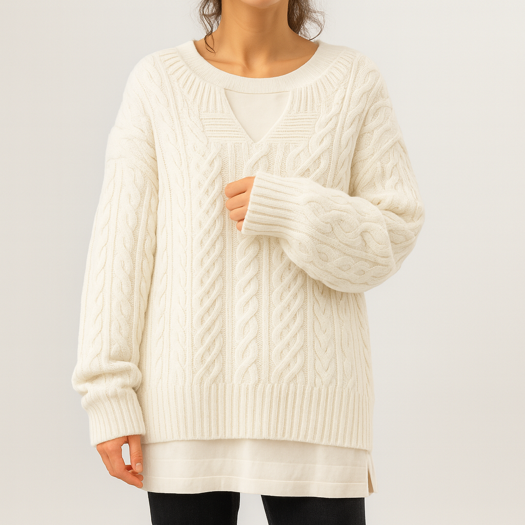 Sylvie | Verdrehter Winterpullover