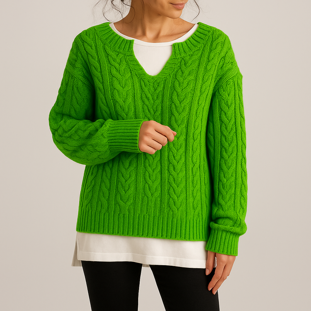 Sylvie | Verdrehter Winterpullover