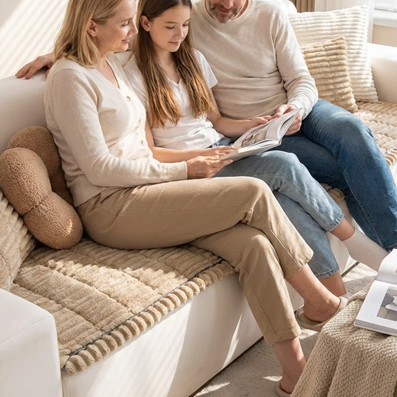 Gluschwein - Sofa Mat - Gestepptes Cord-Sofakissen | Ideal für Haustiere