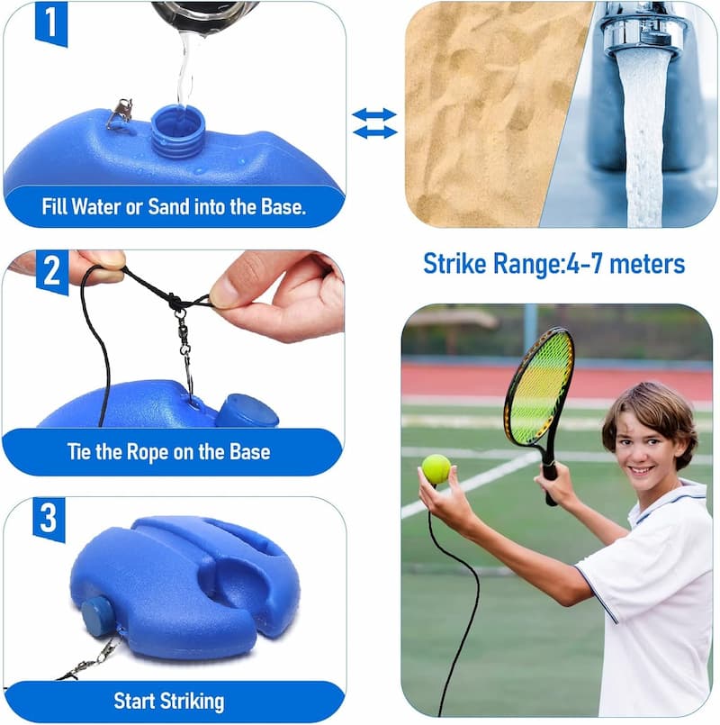 Unlimited Tennis - Tennis-Training Anker mit Ball