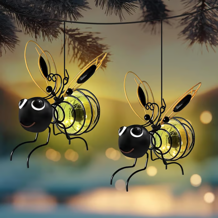 🔥Solange der Vorrat reicht 40 % Rabatt!🐝Outdoor Hanging Solar Bee Light