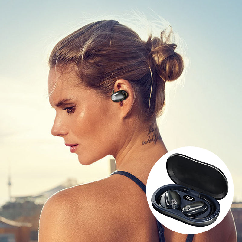 Sportliche Bluetooth-Ohrhörer mit hängendem Ohr