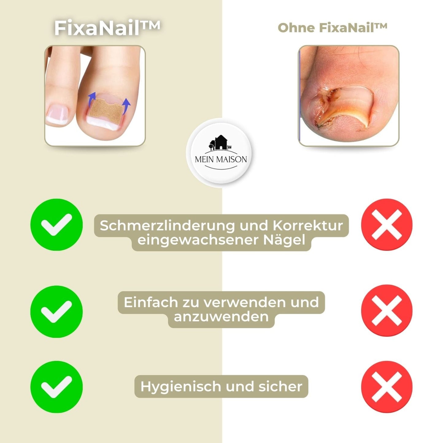10+10 GRATIS | FixaNail - Sofortige Nagelreparatur