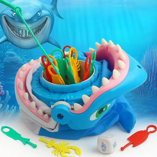 Juego de atrapar tiburones con amigos del mar: diversión para fiestas infantiles y adultas 
