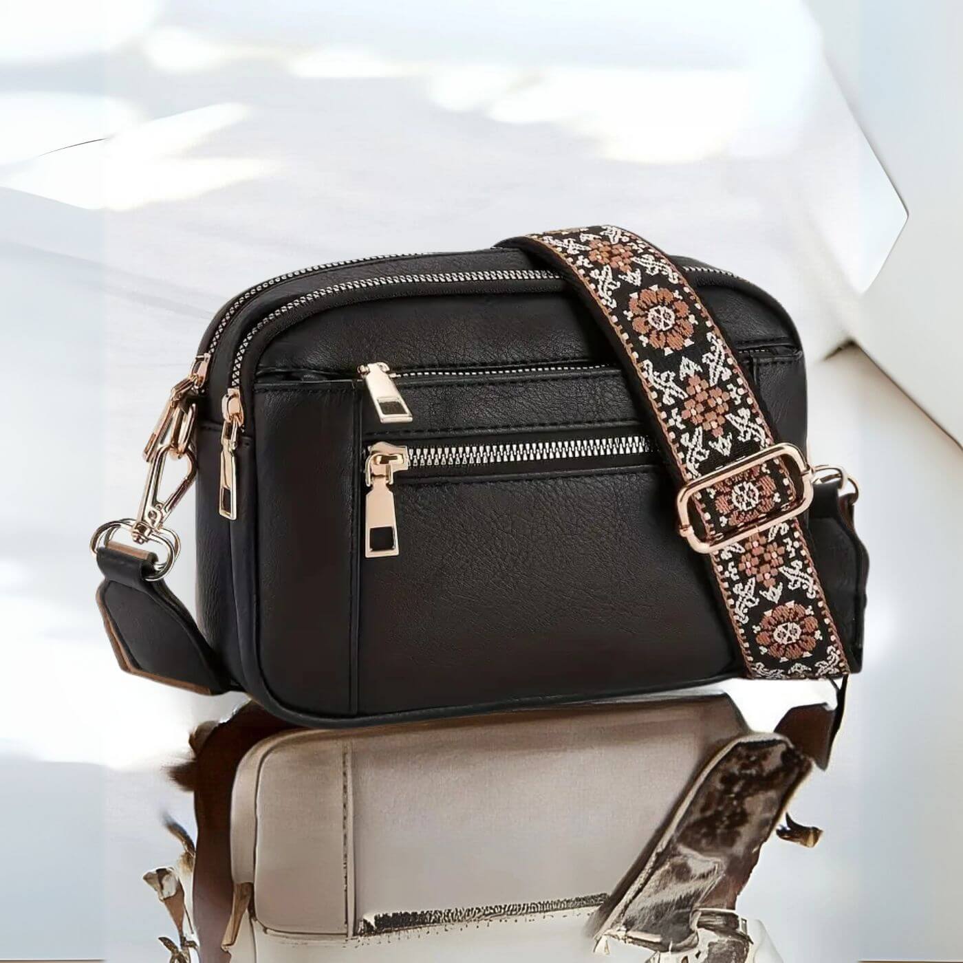 Katharina – Elegante Umhängetasche Mit Vielen Fächern