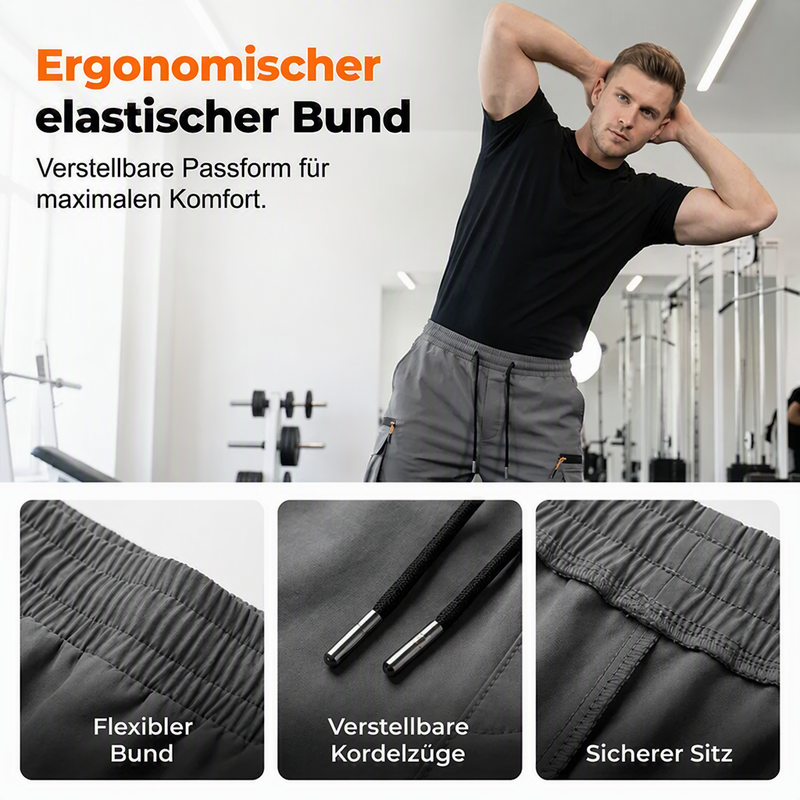 👖🔥 50% RABATT! Herren Casual Cargo-Jogger mit mehreren Taschen – Bequem, elastisch & perfekt für Alltag, Freizeit & Streetstyle ✨