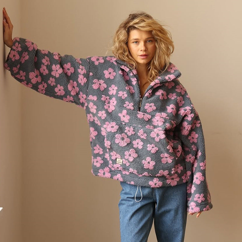 Daisy - Blume Fleece-Pullover