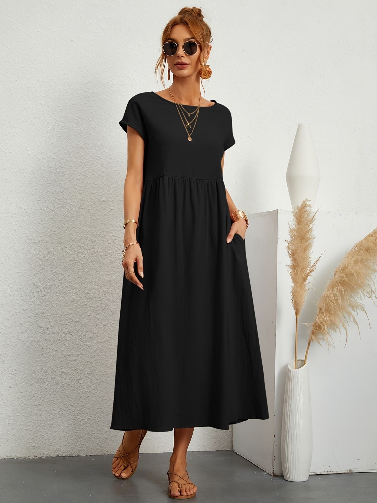 Gluschwein - Amelie - Elegantes Kleid Schwarz