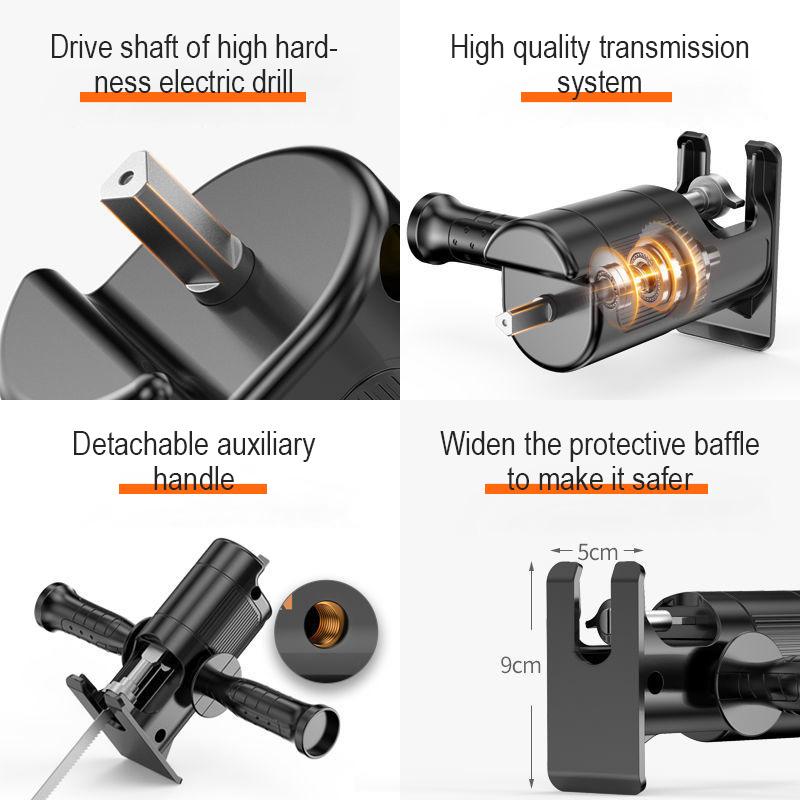 🔧 50% RABATT! ❄️ Sabersägeadapter für Bohrmaschine – Vielseitig, robust & einfach zu montieren – Ideal für Holz, Kunststoff & dünnes Metall