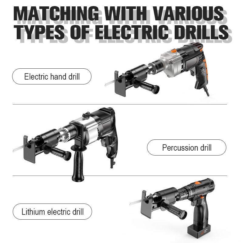 🔧 50% RABATT! ❄️ Sabersägeadapter für Bohrmaschine – Vielseitig, robust & einfach zu montieren – Ideal für Holz, Kunststoff & dünnes Metall