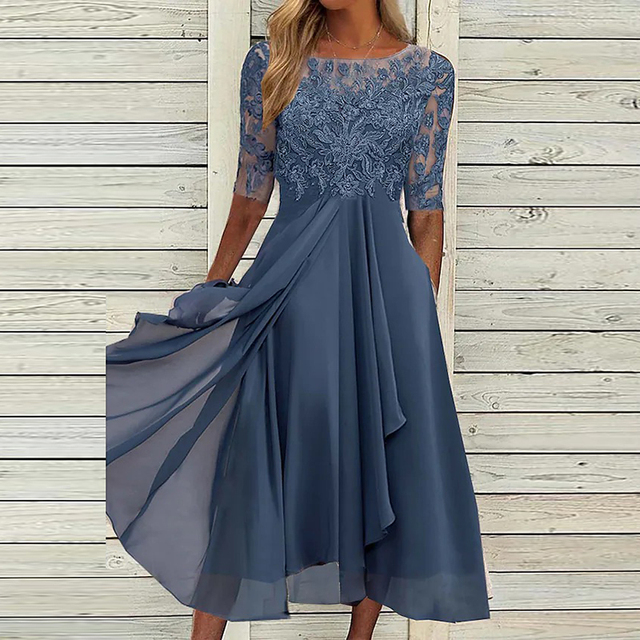 Gluschwein - Whitney - Elegantes Kleid Dunkelblau