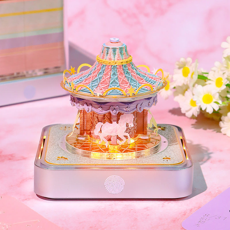Gluschwein - Karussell 3D-Panorama-Papierskulptur-Kalender-Notizen