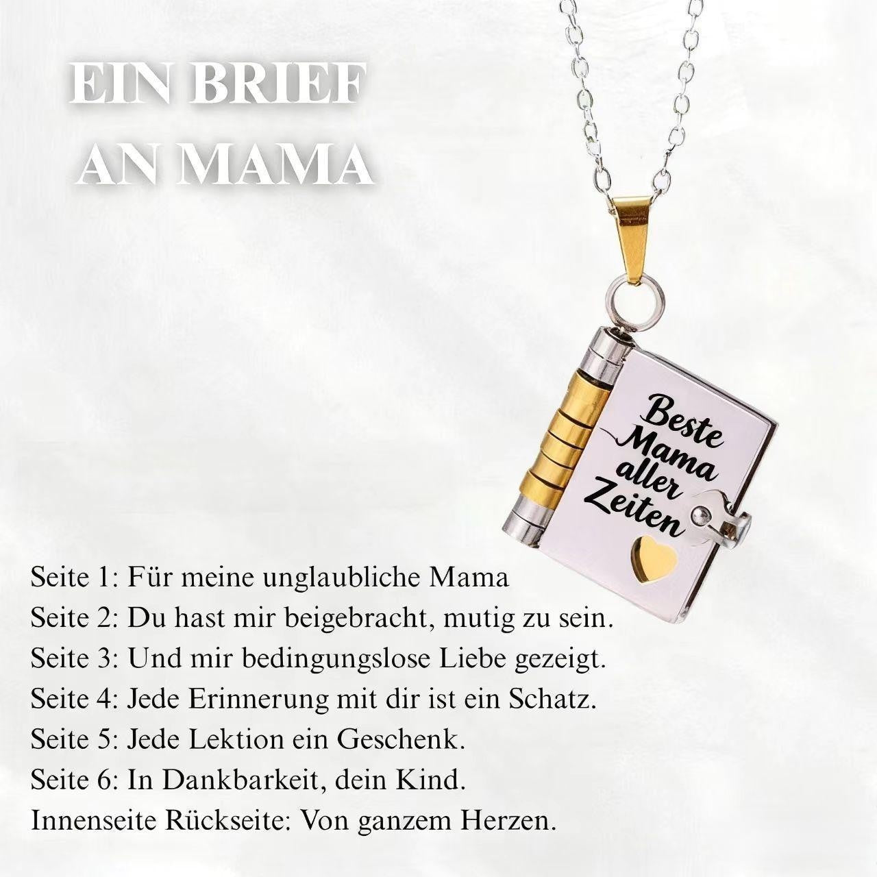 Herz-Buch-Halskette Aufklappbar – 🌸Besonderes Geschenk für Familie✨～