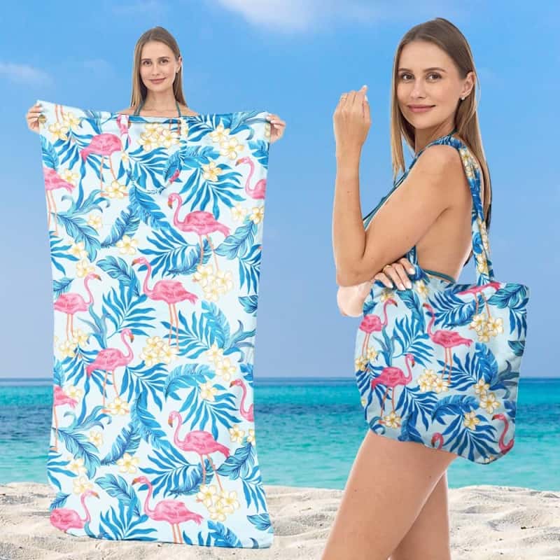 Gluschwein - 🌞Frühlingserwachen: 50% Rabatt!🏖 2-in-1 Strandtuch + Handtaschen-Set | 100 % Bio-Baumwolle, sandabweisendes Design