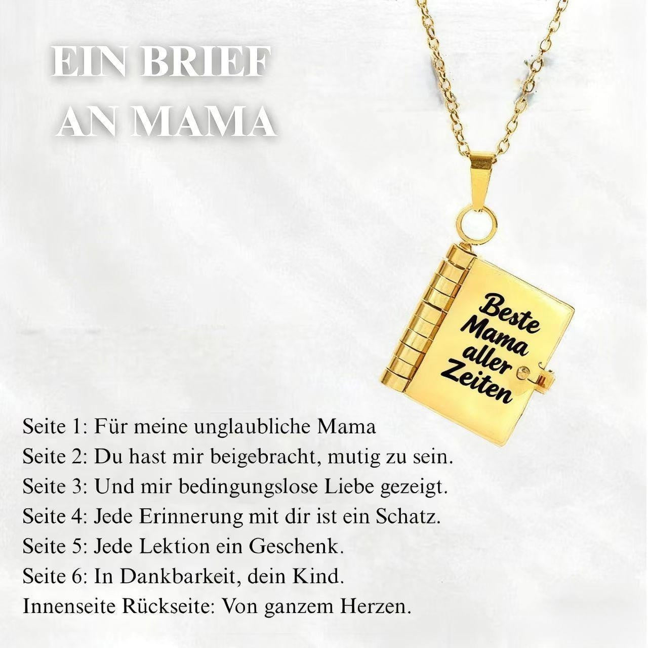 Herz-Buch-Halskette Aufklappbar – 🌸Besonderes Geschenk für Familie✨～
