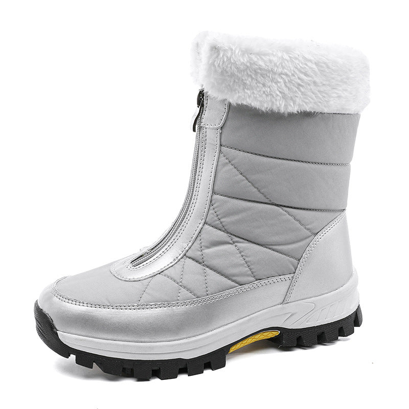 👢❄️ Neuheiten – Warme Schneestiefel mit Reißverschluss – rutschfest und bequem
