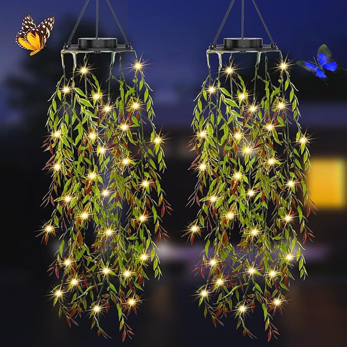 Gluschwein - ☀️ KAUFE 3, ERHALTE 1 GRATIS! 🌿 Solar-Efeu-Lichterkette – Wasserdicht, 8 Modi & flexibel – Perfekt für Garten, Balkon & Wanddekoration 💡