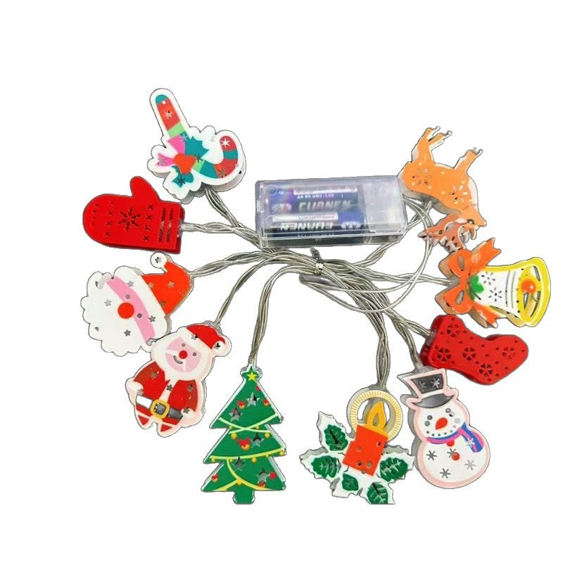 ChristmasGlow | Weihnachts LED-Eisen-Dekolichterkette