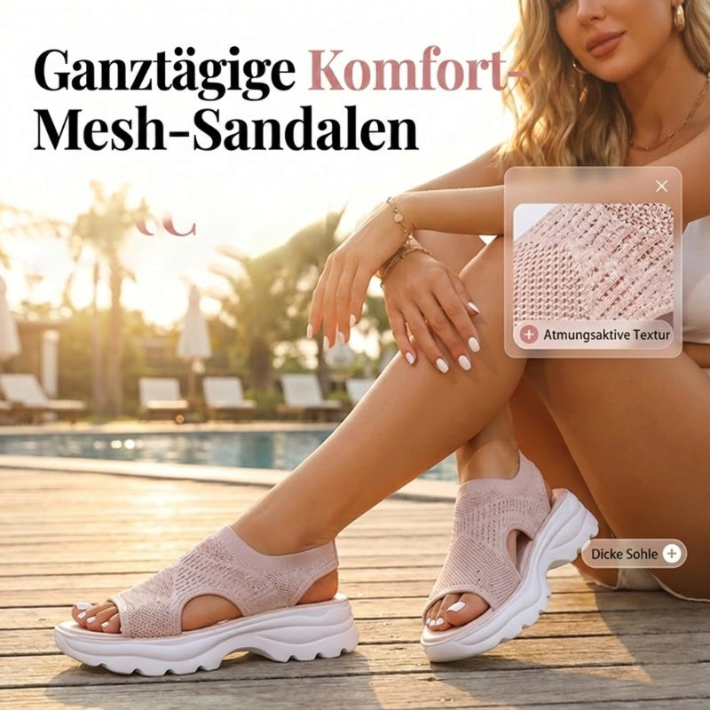 🔥🔥 Atmungsaktive Plateau-Sandalen aus Mesh für Damen